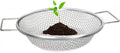 Round Soil Sifter, 1/4 inch Mesh, Stainless Steel Garden Sieve with Handles for 5-Gallon Bucket
