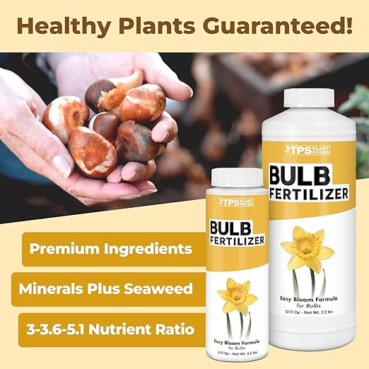 Bulb Fertilizer – Liquid Plant Food for Bigger Blooms & Stronger Bulb Development, 8 oz
