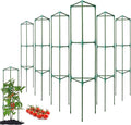 Tomato Cages for Garden&Pots, 6 Pack 50" Plant Support Trellis for Tomatoes, Cucumbers, Beans | Heavy-Duty Steel with Rust-Proof Coating | Garden Stakes for Outdoor Indoor Plants