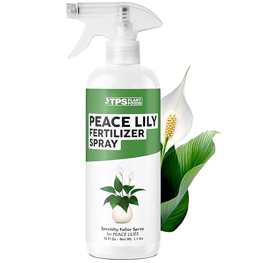 Peace Lily Fertilizer Spray – Fast-Acting Mist for Deep Green Leaves & Longer Blooms (16 oz)