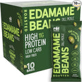 Rēl Snacks Dill Pickle Roasted Edamame – High Protein Low Carb Snack (11g Protein per Serving) – Keto-Friendly, Vegan, Non-GMO – 10-Pack 0.9oz Bags