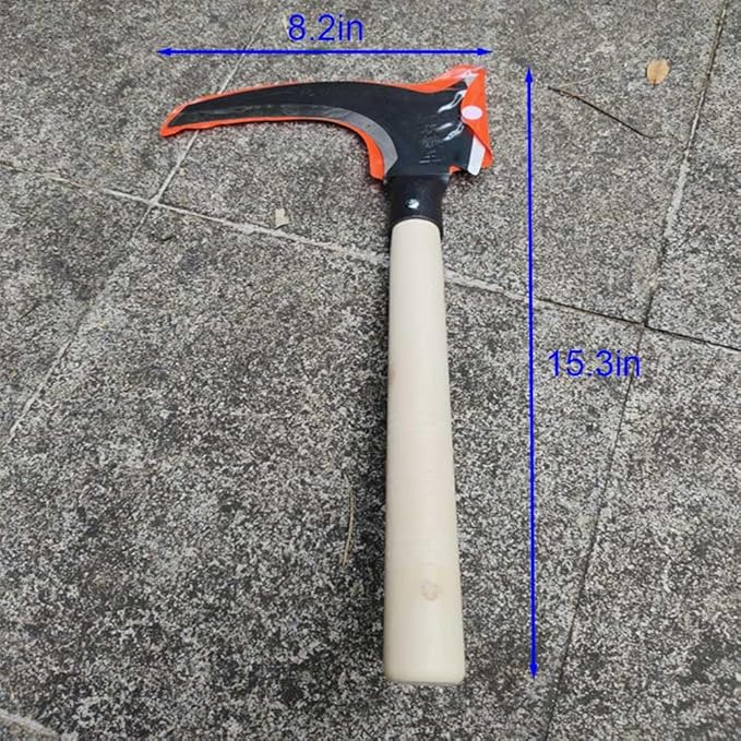 Scythe Tool，Sickle Garden Tool，Scythe Weapon,Long Handle Sickle