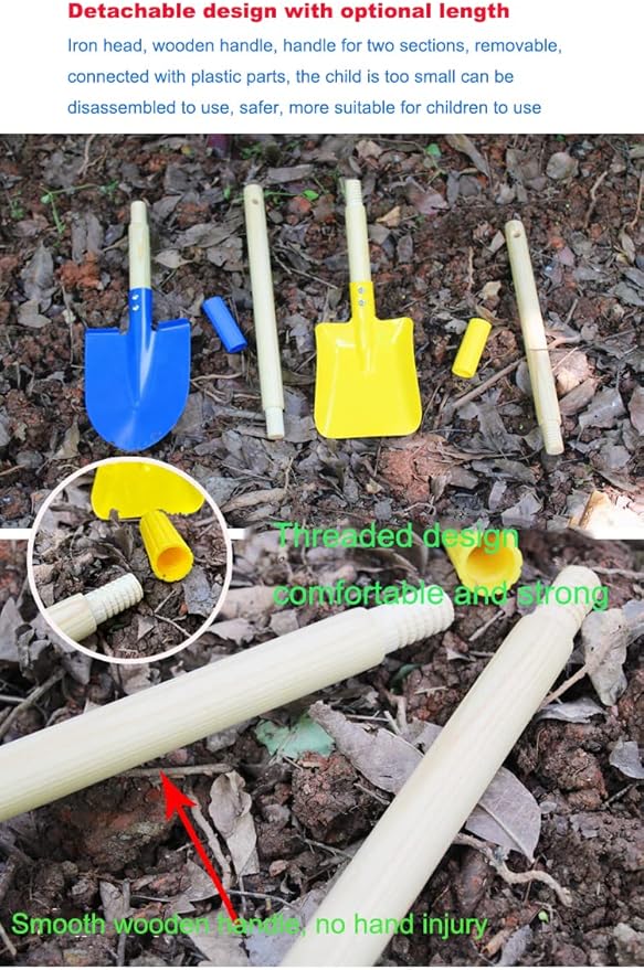 Mini Garden Tools- Kids Gardening & Lawn Care Hand Tools/Small Patio, Lawn & Garden Tools Set (Square Shovel)
