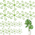 16 Pcs Plant Stem Support, 4 Sizes Climbing Houseplant Stem Support Stakes for Indoor Plants, Reusable Plastic Flower Plant Stabilizer, Plants Leaf Holders Hook for Growing Tomatoes, Orchids, Peonies