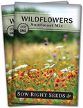 Sow Right Seeds - Wildflowers Seeds Mix for Planting in Southeast - Non-GMO Heirloom Packet with Instructions to Grow a Native Wild Flower Garden - Annual and Perennial Varieties for Pollinators (2)