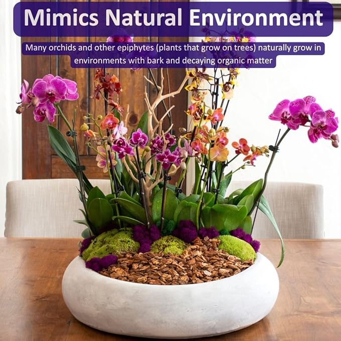 SuperMoss (23107) Orchid Potting Bark, 100% Natural White Fir Bark, 1/4", 1,560 Cu. in.
