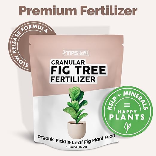 Granular Fiddle Leaf Fig Plant Food – Slow Release Fertilizer for Bigger Leaves, Strong Roots & Healthy Growth, 16 oz
