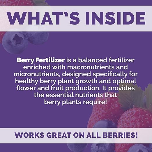 Bloom City's Organic Berry Fertilizer – Liquid Plant Food for Bigger Berries, Better Flowering & Stronger Root Development, 32 oz