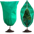 Phopich 2 Pack Plant Covers Freeze Protection, 47''W x 78''H 2.5oz/yd² Winter Tree Frost Blankets Frost Cloths Protectors Bag Cover with Zipper Drawstring for Outdoor Plants Shrub Fruit Trees Potted