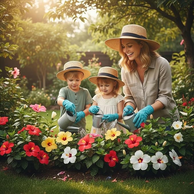 100 Hibiscus Seeds for Planting Perennial Flower Seeds for Outdoor Garden Tropical Hibiscus Flowers to Attract Pollinators Colorful Blooming Flower Seeds
