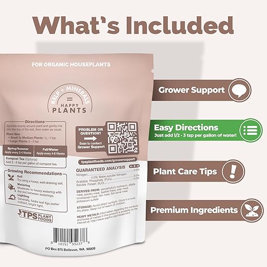 Granular Fiddle Leaf Fig Plant Food – Slow Release Fertilizer for Bigger Leaves, Strong Roots & Healthy Growth, 16 oz
