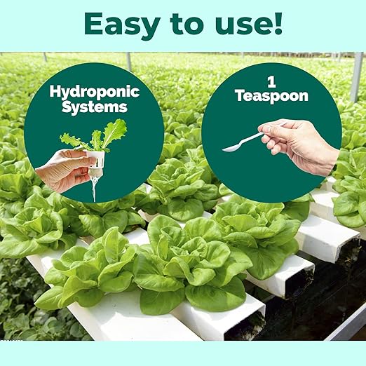 Hydroponic Nutrients for Edible Plants, One Part Complete Liquid Plant Food for Hydroponic Systems, 1 Gallon (128 oz)