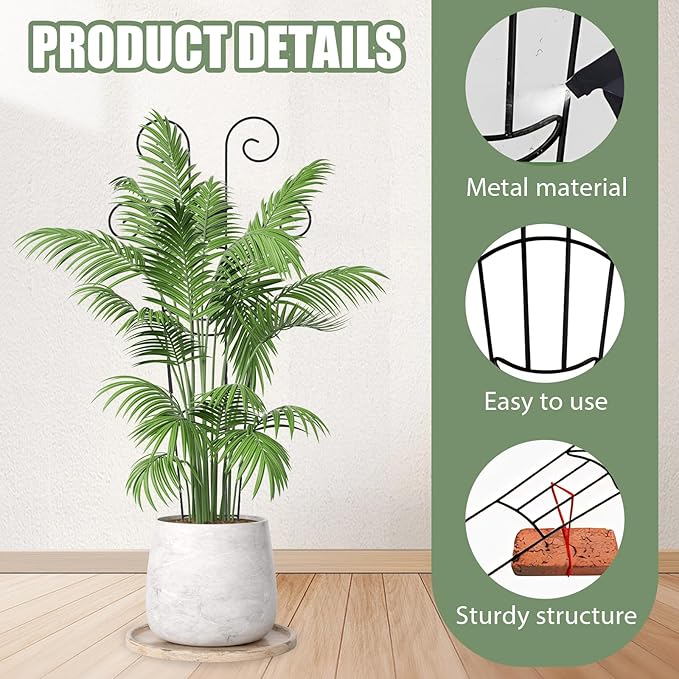 2 Set 30In Taller Plant Trellis for Climbing Plants Outdoor Expandable Metal Indoor Plant Trellis for Potted Plants Tall Climbing Monstera Support Stakes for Garden Ivy Pothos Hoya Flowers(Bird)