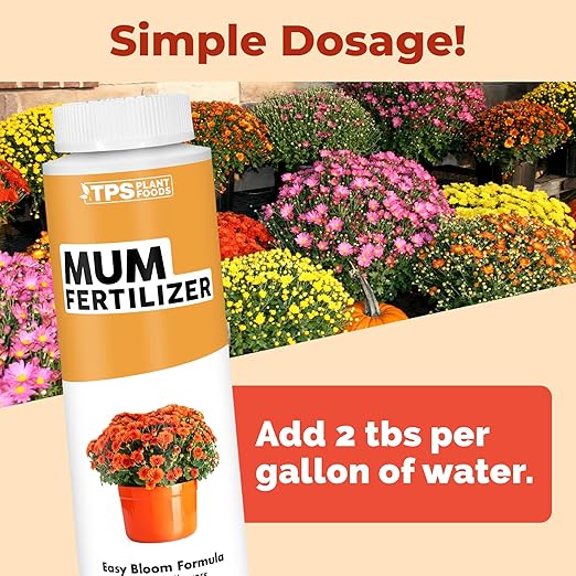 Mum Fertilizer, Complete Liquid Mum Plant Food for All Chrysanthemums, 8 oz (250mL)