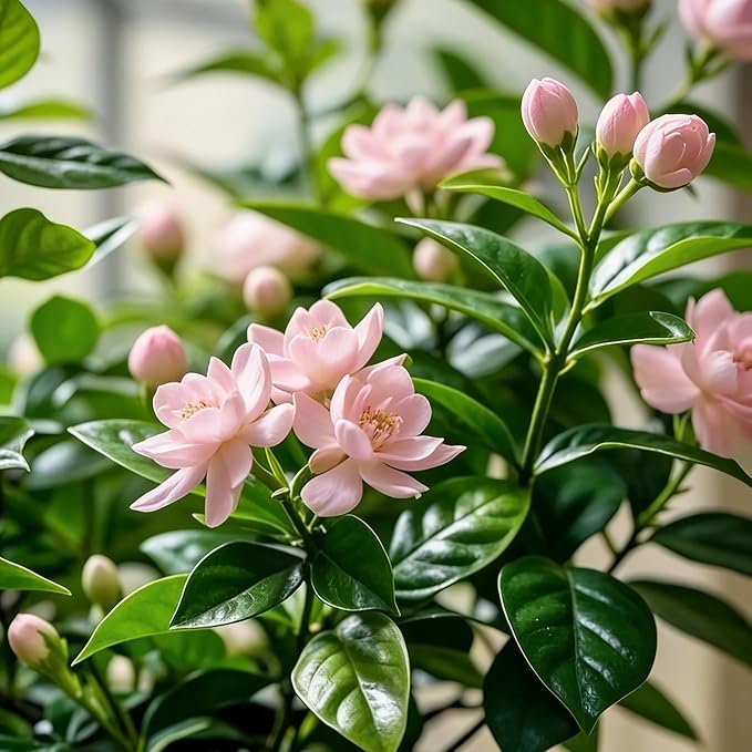 Mixrug 150pcs Mix Jasmine Flower Seeds for Planting, Perennial Fragrant Climbing Jasmine Flower Seeds Plants, Non-GMO Heirloom Beauty Windmill Climber Flowers in Home Garden Outdoors