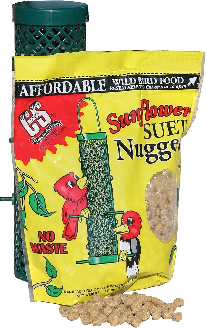 C&S CS06110 Sunflower Suet Nuggets, 27-Ounce (Pack of 2)