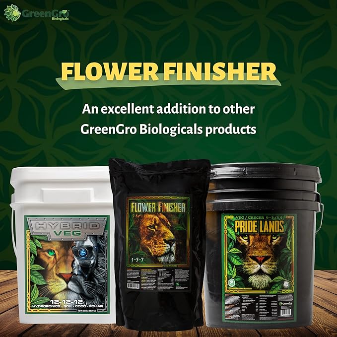 GreenGro Flower Finisher, Bloom Booster, Flower Fertilizer, Fertilizer for Flowers - 2 lb