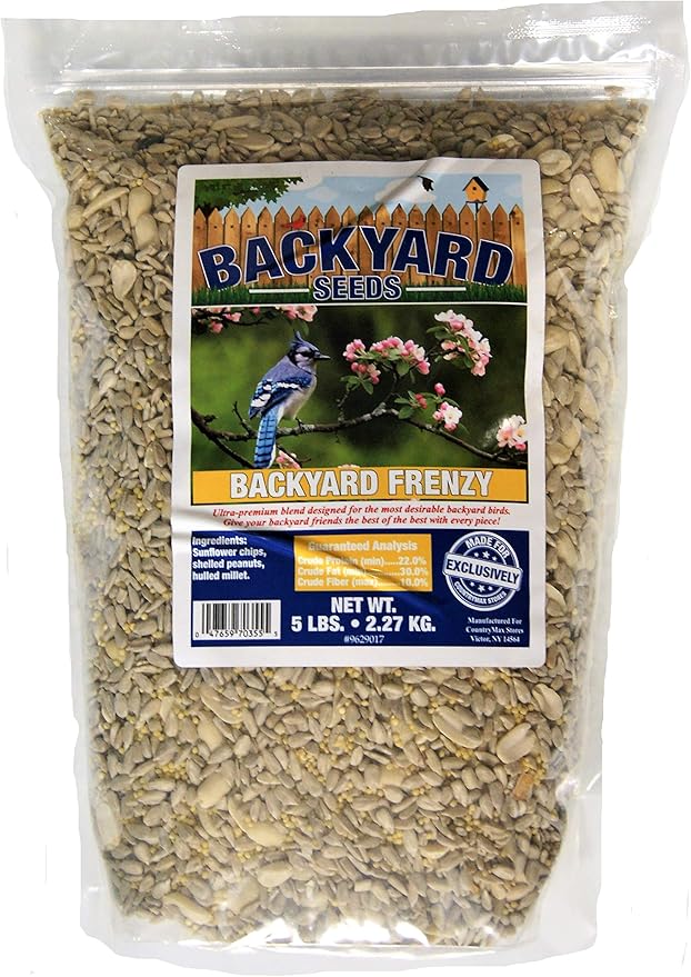 CountryMax Backyard Seeds No Waste Back Deck/Porch/Patio Bird Seed Blend (5 Pounds)