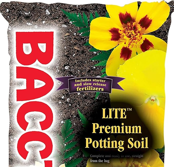 Michigan Peat 1440 Baccto Lite Premium Potting Soil for Indoor Outdoor Gardening, Seed Starting, Propagation, and More, 40 Quart Bag