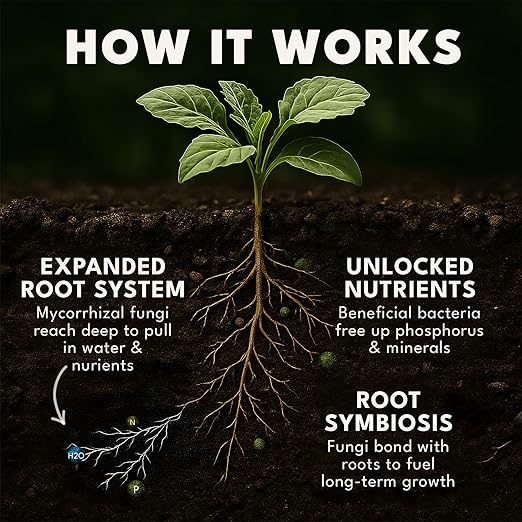 Dirty Green Microbe Blend Mycorrhizal Fungi & Beneficial Bacteria Inoculant – 4 oz Powder, 1000 Spores/g, Organic Root Booster for All Plants (No Fillers)