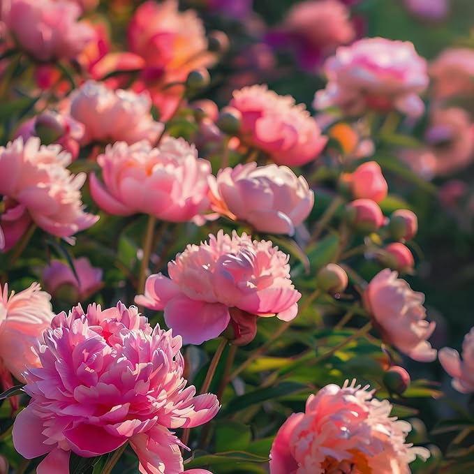 100+ Peony Seeds for Planting, Mixed Color Peony Seeds Non-GMO Heirloom, Ruffled Blooms Peony Seed for Outdoor and Indoor