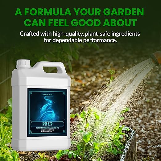 Humboldts Secret pH Up for Plants | Hydroponics and Soil pH Adjustment | Concentrated Potassium Hydroxide Formula | Raises Nutrient Solution Levels for Strong Root Growth and Stability | 32 Ounce