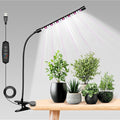 iPower Plant Grow Light, 6000K Full Spectrum Clip LED Growing Lamp for Indoor Plants, Automatic Timer & 10 Dimmable Levels, 1 Tube