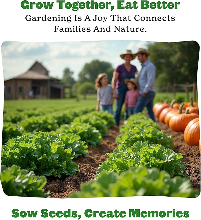 Epic Gardening Organic Vegetable Garden Kit - 10 Non-GMO Varieties, Includes Tomatoes, Squash, Pumpkins, Beans & More, Perfect for Raised Beds, Backyard Gardening & Fresh, Delicious Homegrown Meals