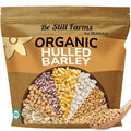 Be Still Farms Organic Hulled Barley Grain (4.8lb) - Whole Barley Groat Seed Bulk - Great for Soup, Flour, Cereal, Home Brewing, Grinding - High in Fiber | USA Grown | USDA Certified | Vegan | Non-GMO