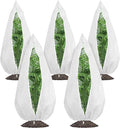 Gardzen 5-Pack Plant Covers Freeze Protection, Drawstring Tree Cover with Zipper, Winter Freeze Plant Protection, Tree Jacket Frost Blanket for Outdoor Plants, 54”×72”