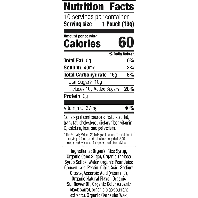 Annie's Organic Bunny Fruit Flavored Snacks, Summer Strawberry, Gluten Free, 10 Pouches, 7 oz