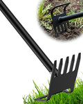Garden Hoe, 60 Inch Adjustable 2-in-1 Hoe Garden Tool, Sharp Blade for Weeding & Soil Loosening in Garden & Yard