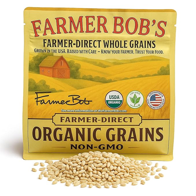 Organic Dehulled Barley 2lb Bag