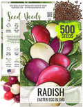 Seed Needs Radish Seeds for Planting Easter Egg Radishes - Non-GMO Heirloom & Untreated - Grow a Home Grown Vegetable Garden - Cool Weather Crops (1 Pack)