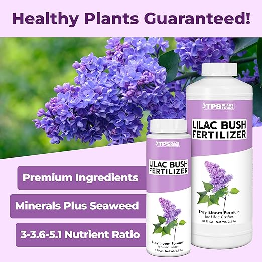 Lilac Fertilizer – Liquid Plant Food for More Blooms, Sweet Fragrance & Healthy Shrub Growth, 8 oz