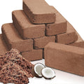 Premium Organic Coconut Coir Bricks - 12 Pack Coco Coir Bricks for Planting, Gardening, and Potting Soil Substrate. Low EC & pH Balanced 100% Organic Peat Moss Mix with Fiber from Coconut Husks