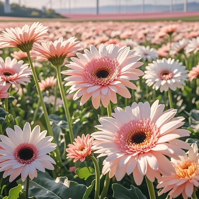 Gerbera Daisy Seeds for Planting, 300pcs Rare Perennial Gerbera Daisy Flower Seeds Plants, Non-GMO Heirloom Landscape Hardy Garden Colored Flowers for Home Garden Outdoors