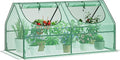 GreatBuddy Portable Mini Greenhouse, 3×3×6Ft, High-Density PE Plant Cover with 2 Roll-up Zipper Windows, Perfect for Indoor Outdoor Plant Growing
