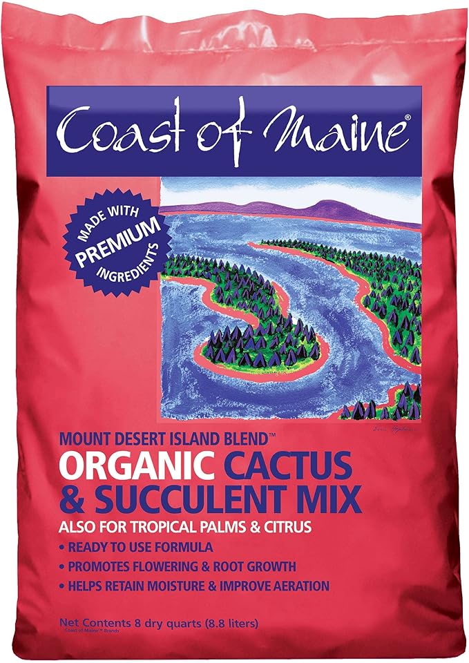 Coast of Maine - Mount Desert Island Blend - Organic Cactus and Succulent Mix, 8qt