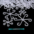 8/16/32PCS Plant Stem Support,4 Sizes Set,Plastic Stems Holder for Indoor Plants, Reusable Stem stabilizer,Keeps Potted Houseplants Growing Straight (16, Clear)