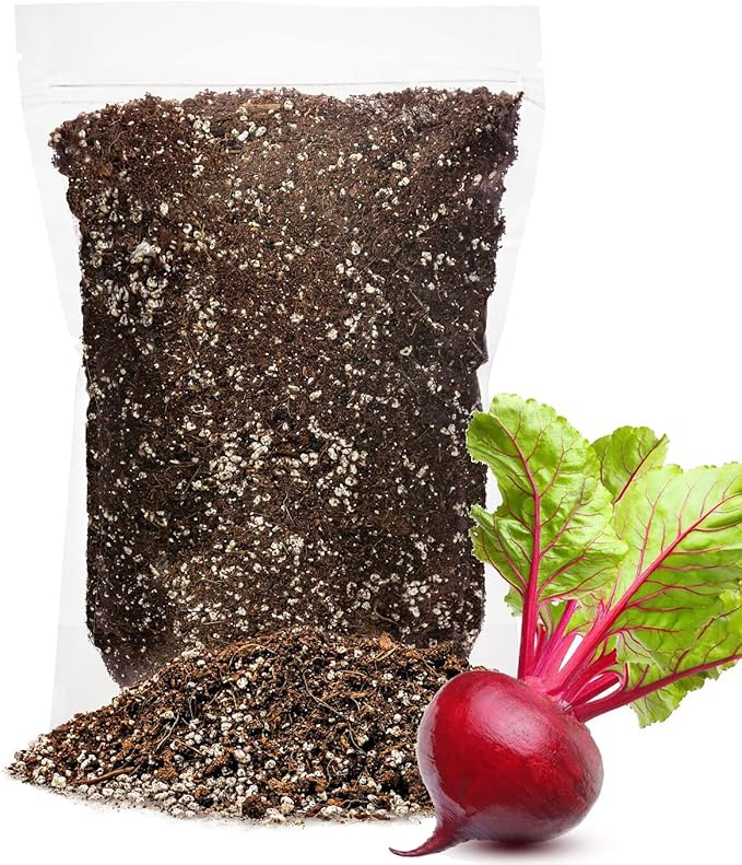 GARDENERA Premium Organic Potting Soil for Beets - (2 Quart Bag)