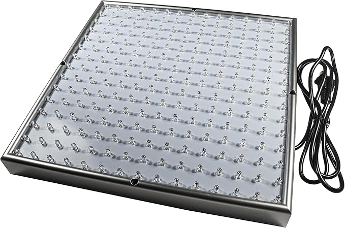 HQRP 225 LED Blue + Red Plant Grow Light Panel 14 Watt w/Hanging Kit Indoor Garden Hydroponic