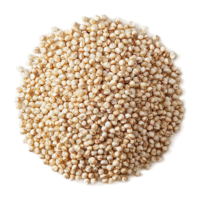 Food to Live Organic Great Plains White Sorghum Grain, 3 Pounds – Whole Ancient Groats. High Fiber. No-GMO. Raw Milo Seeds. Vegan, Kosher, Bulk