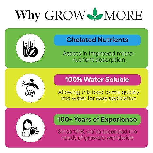 Grow More Super Bloomer 15-30-15 Fertilizer - 1.5lbs of Flower Fertilizer Bloom Booster - Flower Food for Flowers of All Types - Water-Soluble Bulb Food with Chelated Iron and Manganese