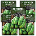 Spacemaster Cucumber Seeds for Planting | Compact Heirloom Non-GMO Variety for Small-Space Gardens – Survival Garden Seeds (5 Packs)