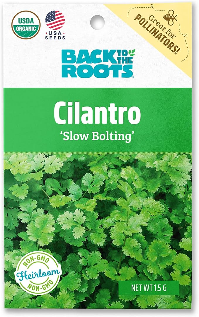 Back to The Roots 100% Organic Seed Packet Cilantro 'Slow Bolting'