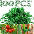 Tomato Clips for Climbing Plants, 100 Pcs Reusable Plastic Tomato Clips Clear, Tomato Trellis Clips for Plants Support, Secured Plastic Plant Clip for Tomatoes Vines Climbing Supplies