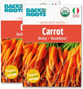 Back to The Roots 100% Organic Heirloom Seeds - Carrot 'Daucus carota' Value Pack (840mg Total)