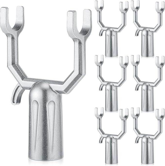 Zhengmy 6 Pcs Tree Branch Support Metal Tree Crutch Support Device Trees Straightening Kit Propping up Branch Spreaders Fruits Trees Garden Stakes Broom Pole Anchor 0.75 Inch Round Pipe Garden Yard