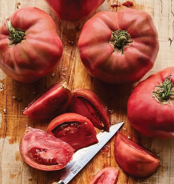 Burpee 'Cherokee Purple' Heirloom , Large, Rich Flavor Slicing Tomato , 50 Non-GMO Seeds